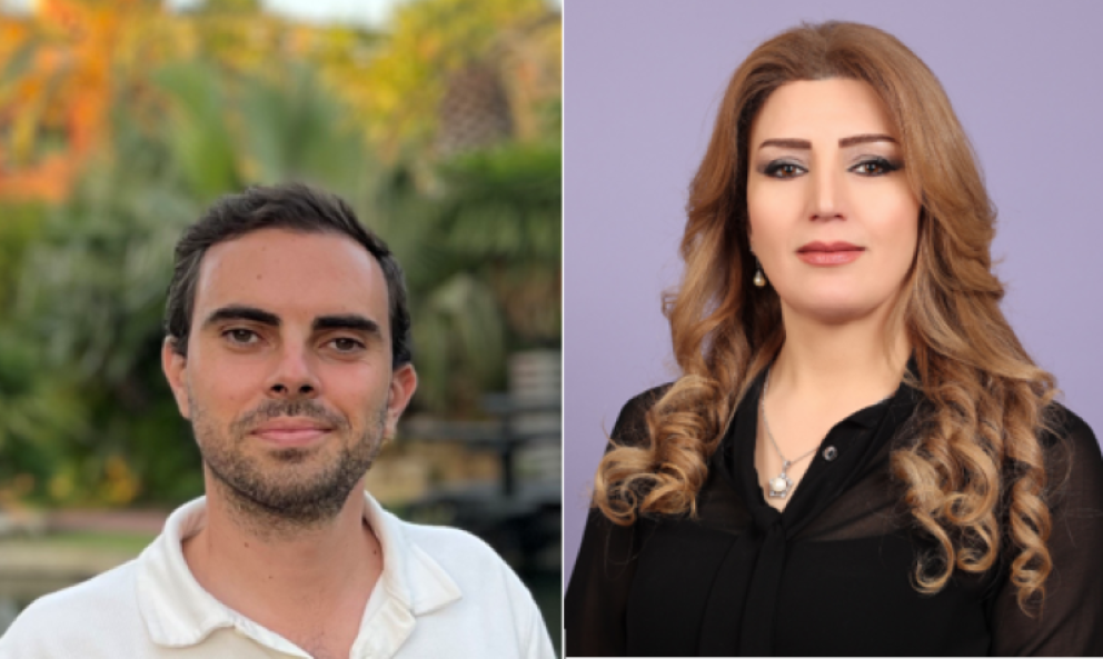 [Translate to Englisch:] Links: Dr. Llorca-Galiana, rechts: Dr. Asslan