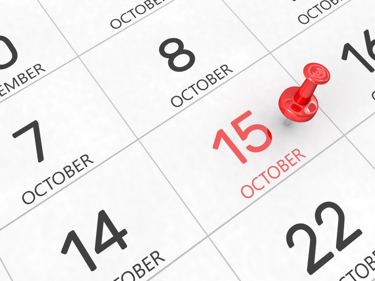 Kalender 15 Oktober
